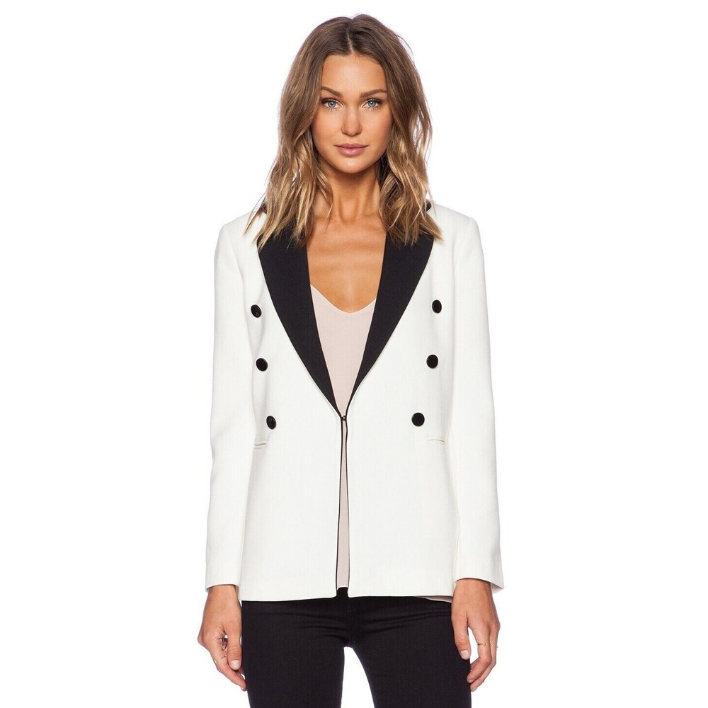 Blaque Label Women's Blazer Ivory Size Medium